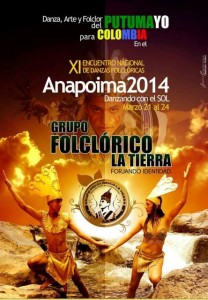 Afiche evento en Anapoima Cundinamarca.