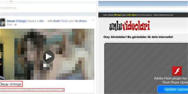 Foto: ESET Se recomienda no abrir ningún video erótico que aparezca en su muro de Facebook. 