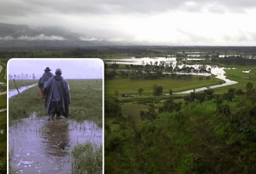 Los meses en los que más se recrudece el invierno en Putumayo son junio y julio y los ganaderoS ya están empezando a sentir las afectaciones. Foto: Manuel Ortiz Cabrera.