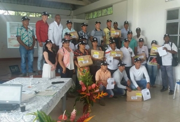 100 productores de San Miguel, La Hormiga, Orito y Puerto Asís recibieron la variedad. Foto: Corpoica.
