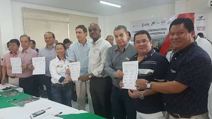 Gobernadores Región Amazónica y Ministro de Medio Ambiente