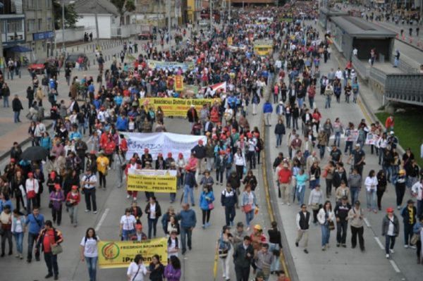 En junio del 2016 se convocó a paro nacional de maestros para exigir mejoras en la prestación del servicio de salud a los docentes y sus familias.Archivo El Espectador