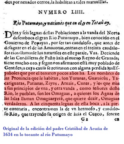 La palabra Putumayo, a lo largo del tiempo ha conservado su originalidad