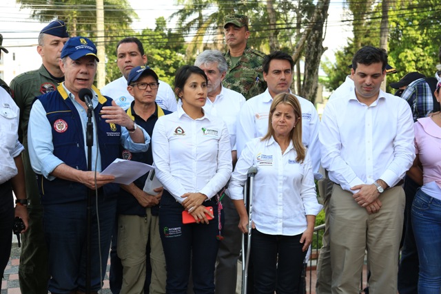 Hoy, el Gobierno Nacional hizo presencia en el municipio de Mocoa, Putumayo, donde se dieron a conocer importantes anuncios en materia de vivienda y agua potable. Foto: René Valenzuela (MVCT)