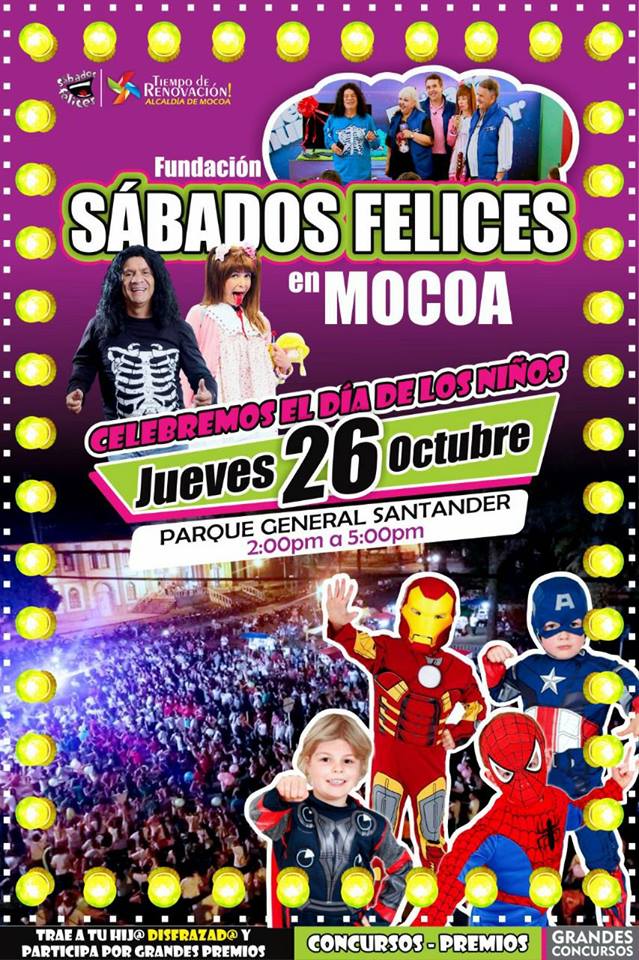 Niños de Mocoa, a celebrar con Sábados Felices