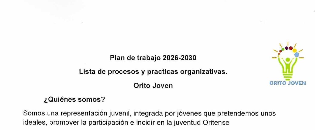 Plan de Gobierno Juvenil Orito 2026-2030 – Orito Joven